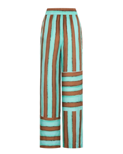 June Pant – elastic waist pant with side pockets, drawcord, and hand-painted Summer ’26 print by Romy The Brand