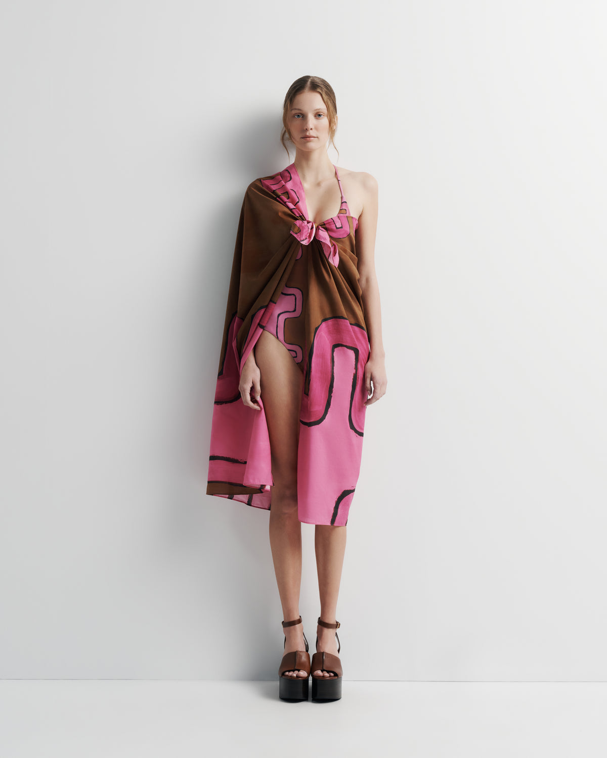 Ritual Sarong – lightweight cotton sarong with hand-painted Summer ’26 print by Romy The Brand