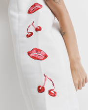 Cherry Lips Shift Dress