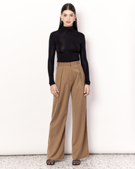 Pleat Front Pant | Tan