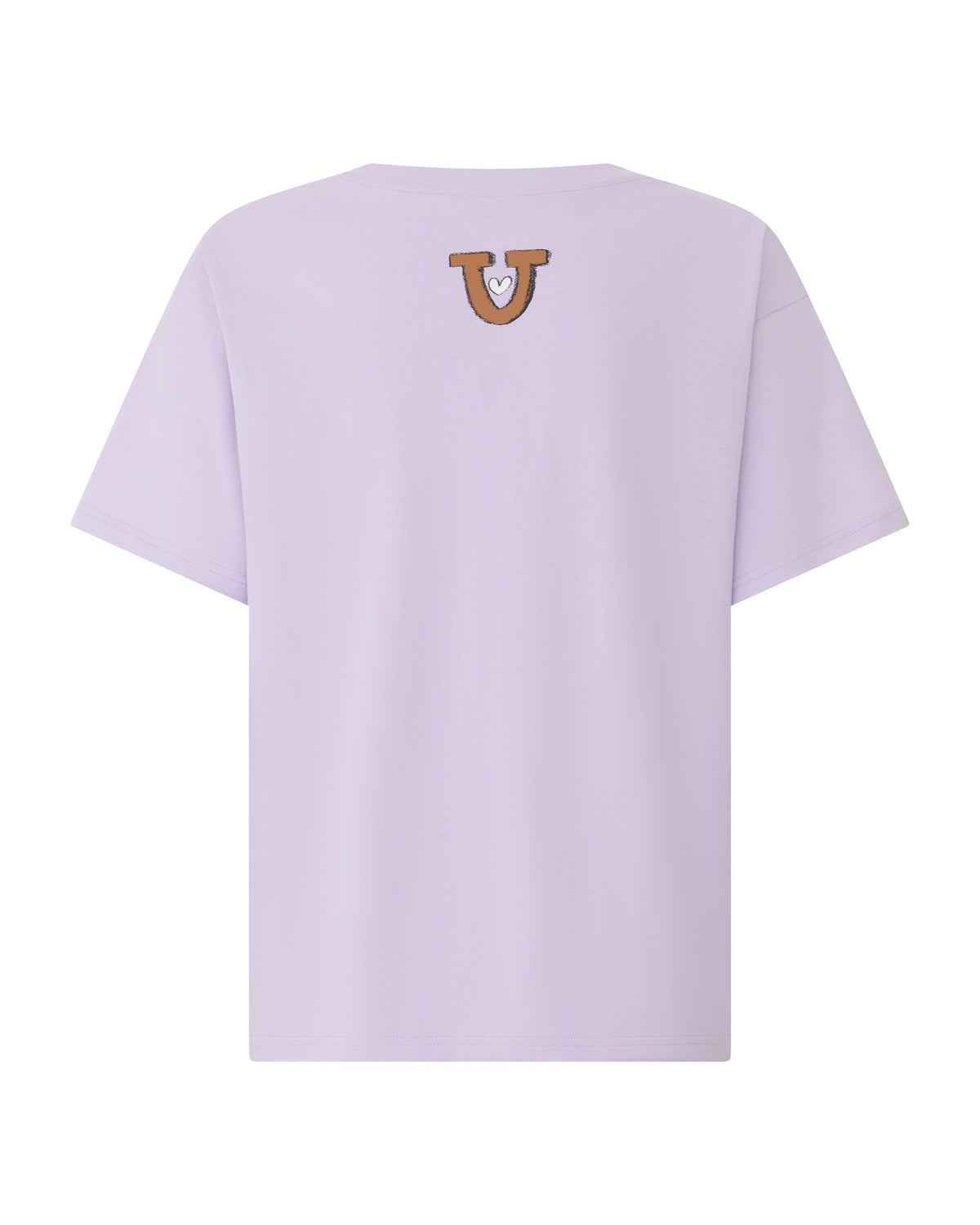 Cowboy Club Tee in lilac, flat back view.