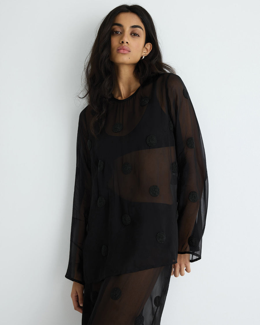 Elio Beaded Top