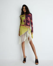 Poppy Fringed Scarf