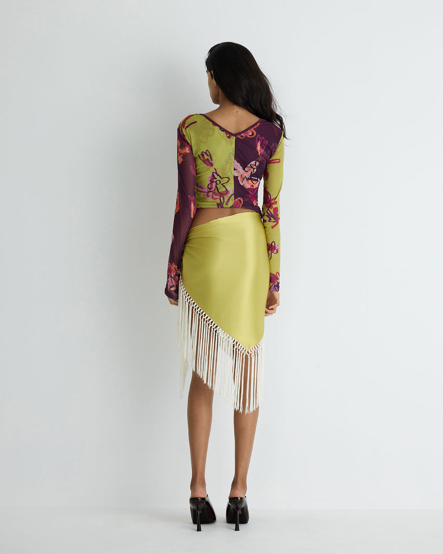 Poppy Fringed Scarf