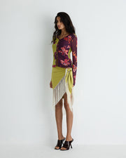 Poppy Fringed Scarf