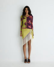 Poppy Fringed Scarf