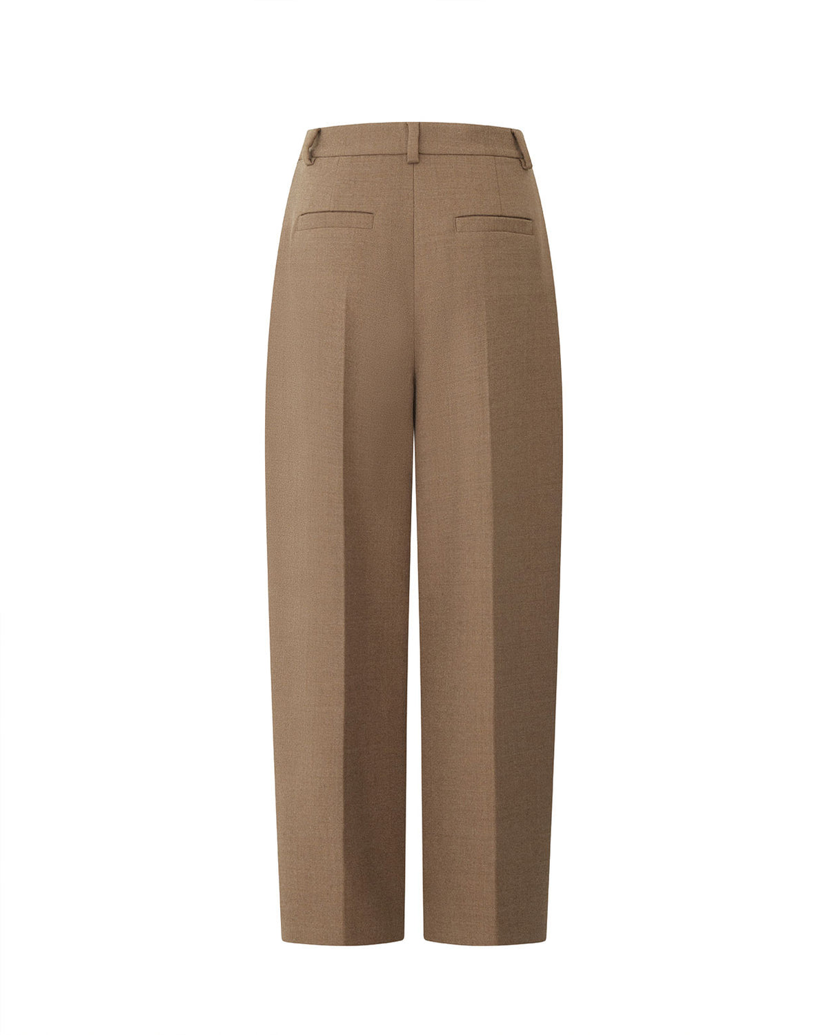 Sloane Pant in fawn, flat back view.